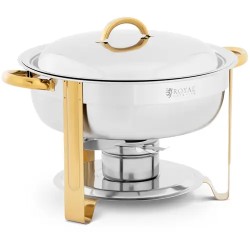 Royal Catering Chafing Dish lämpöastia 4 5 l pyöreä ruostumaton teräs