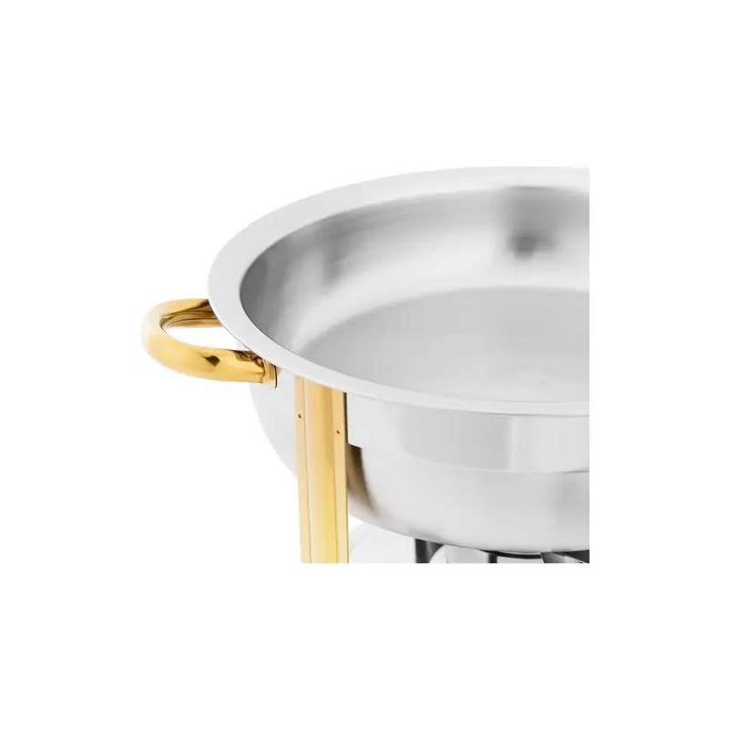 Royal Catering Chafing Dish lämpöastia 4,5 l pyöreä ruostumaton teräs