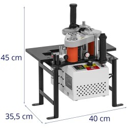 Siirrettävä reunaliimauskone, 1000 W, 0,5–5 m/min, 120–180 °C