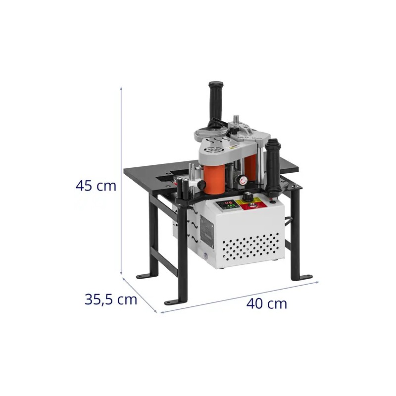 Siirrettävä reunaliimauskone, 1000 W, 0,5–5 m/min, 120–180 °C