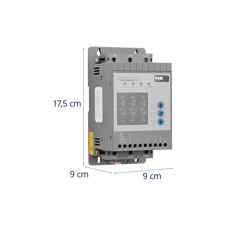 Softstarter 400 V / 100-240 V 1,5 kW 3 A