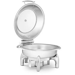 Royal Catering Chafing Dish lämpöastia 5 5 l pyöreä näkymäikkunalla