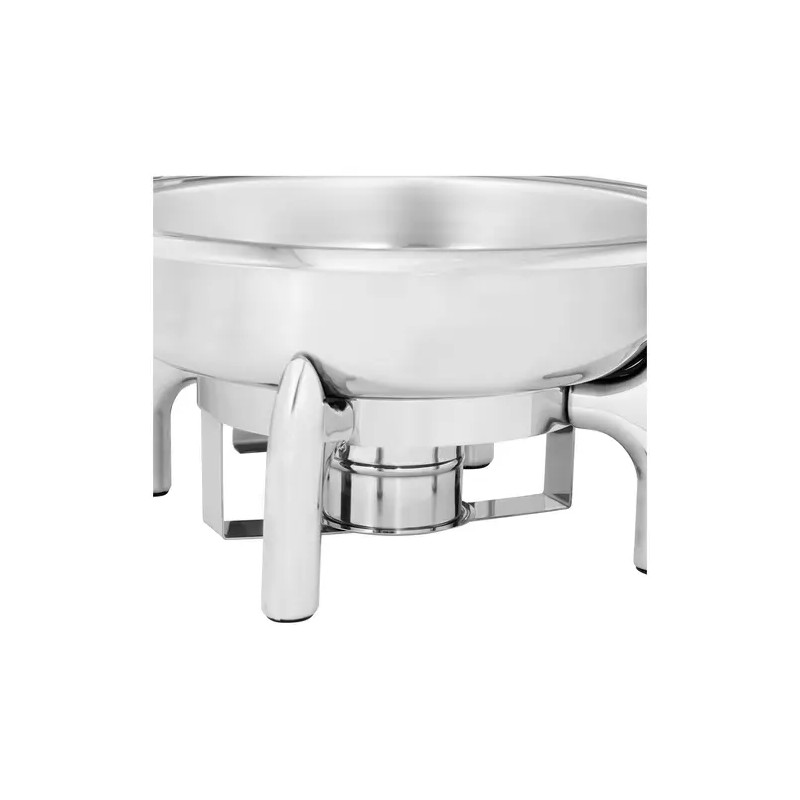 Royal Catering Chafing Dish lämpöastia 5,5 l pyöreä näkymäikkunalla