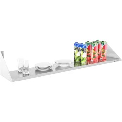 Royal Catering RCTR-150 seinähylly, ruostumaton teräs, 150 x 30 cm