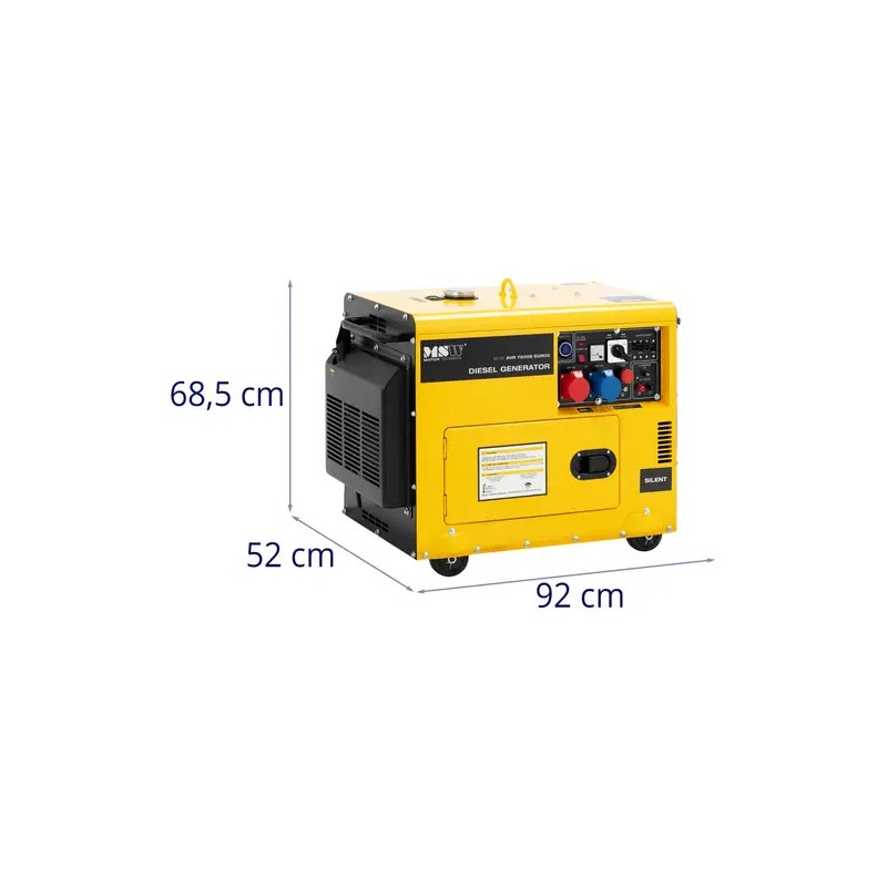 Diesel-hätävirranlähde 6370/7500 W 16 l 230/400 V AVR Euro 5