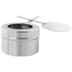 Royal Catering Chafing Dish 6 l pyöreä ruostumaton teräs rullakannella