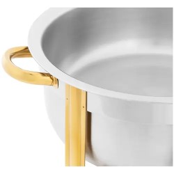 Royal Catering Chafing Dish pyöreä 4,5 l kultaiset yksityiskohdat