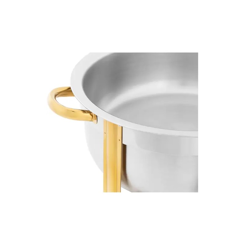 Royal Catering Chafing Dish pyöreä 4,5 l kultaiset yksityiskohdat