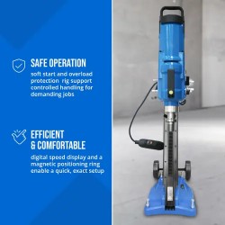 MSW Timanttinen rengasporauslaite telineellä 3700 W 450 mm