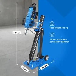 MSW Timanttinen rengasporauslaite telineellä 3700 W 450 mm