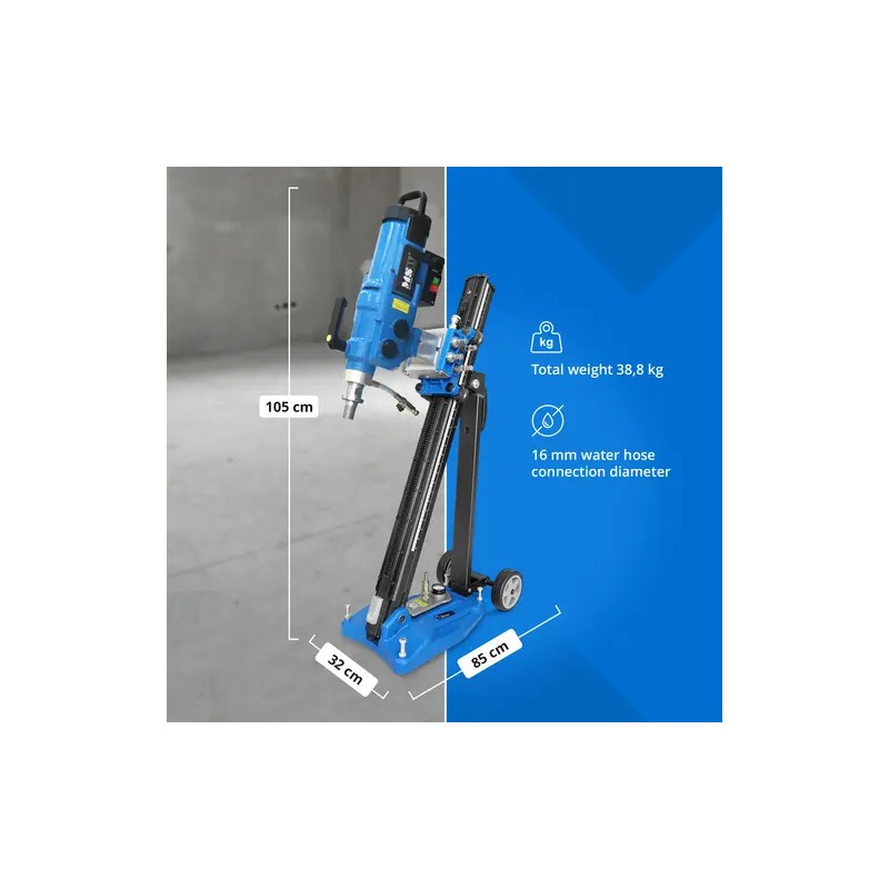 MSW Timanttinen rengasporauslaite telineellä 3700 W 450 mm
