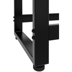 Morson tyylikäs musta takkapuuteline 150 cm korkea teräksestä