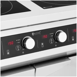 Royal Catering induktioliesi 17 000 W 4 x 30 cm ruostumaton teräs