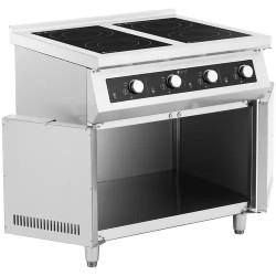 Royal Catering induktioliesi 17 000 W 4 x 30 cm ruostumaton teräs