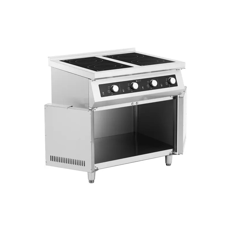 Royal Catering induktioliesi 17 000 W 4 x 30 cm ruostumaton teräs