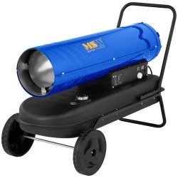 MSW Diesel lämmitin 50 kW 44 l kuljetusvaunulla 24 kg