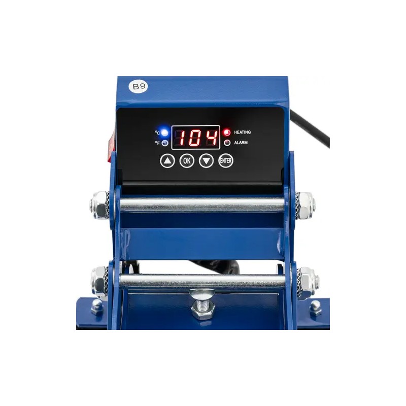 MSW Lämpöpuristin 23 x 30 cm, 0-250 °C, LCD-näyttö ja ajastin