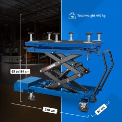 Saksinostopöytä sähköautojen akkuihin, 1200 kg, 750 W