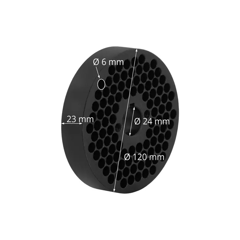 Wiesenfield pellettipressin matriisi 6 mm WIE-PM-1500 (10280046) ja WIE-PM-500 (10280043)