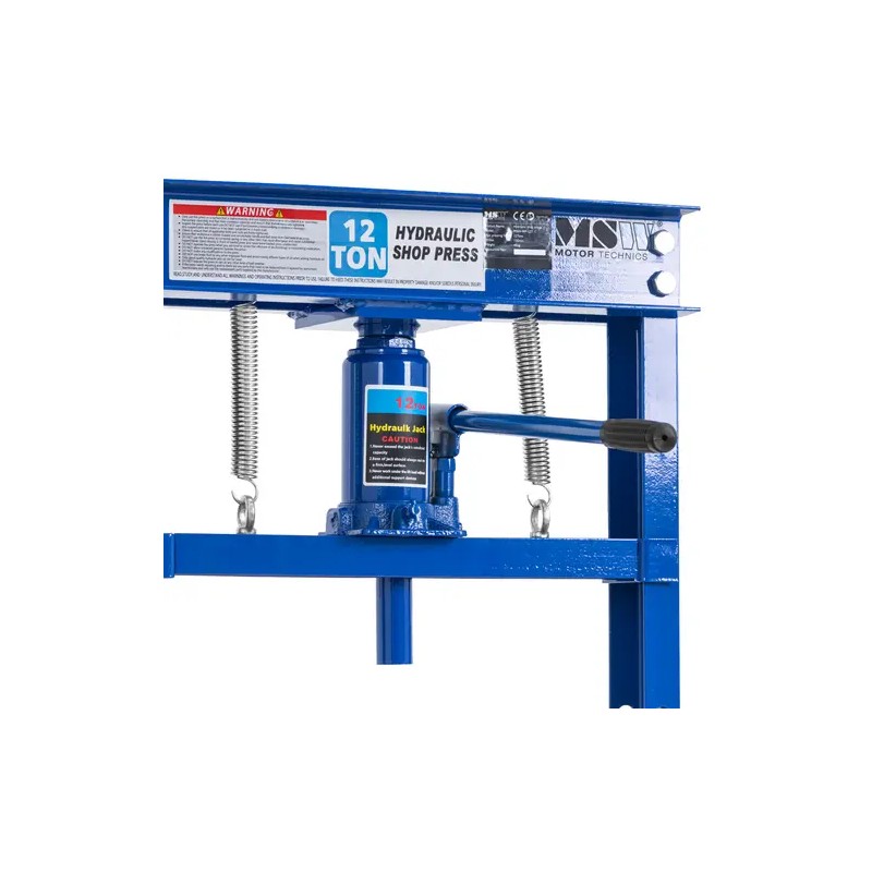 MSW hydraulinen työpajaprässi 12 t, iskupituus 130 mm