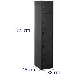 Fromm & Starck lokerikaappi 5 lokeroa lukittava 100 kg kantavuus