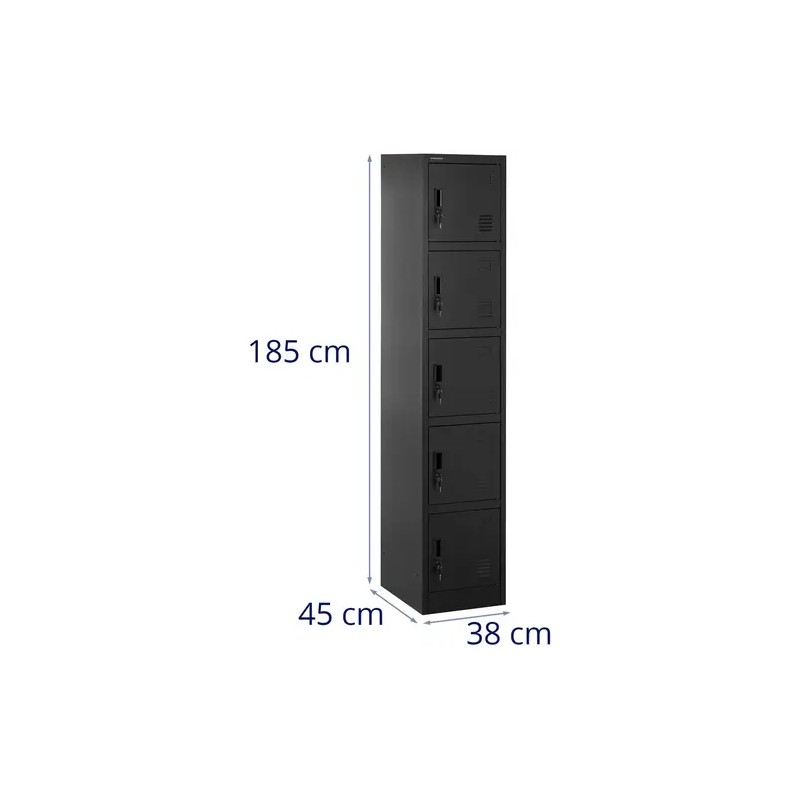 Fromm & Starck lokerikaappi 5 lokeroa lukittava 100 kg kantavuus