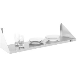 Royal Catering RCTR-90 seinähylly, ruostumaton teräs, 90 x 30 cm