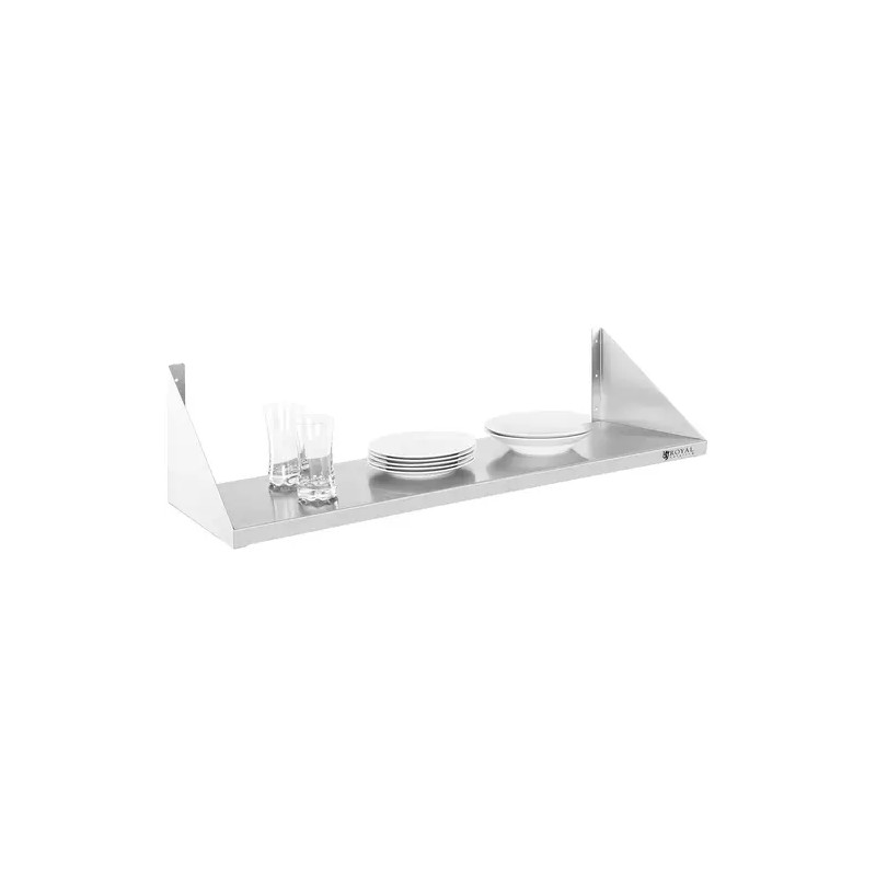 Royal Catering RCTR-90 seinähylly, ruostumaton teräs, 90 x 30 cm