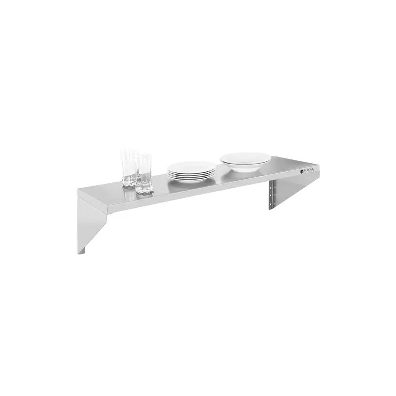 Royal Catering RCTR-90 seinähylly, ruostumaton teräs, 90 x 30 cm