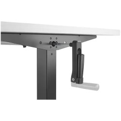 Fromm & Starck STAR_DESK_24 korkeussäädettävä pöytärunko, manuaalinen, 70 kg, musta