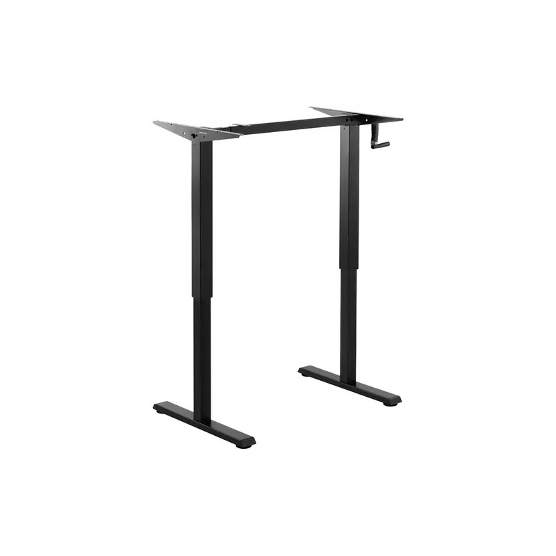 Fromm & Starck STAR_DESK_24 korkeussäädettävä pöytärunko, manuaalinen, 70 kg, musta