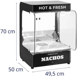 Royal Catering Profi-nacholämmitin 99 l, 50-60 °C, musta
