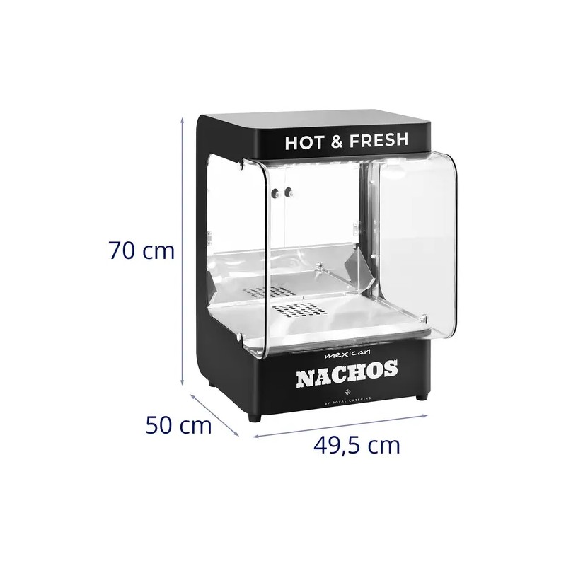 Royal Catering Profi-nacholämmitin 99 l, 50-60 °C, musta