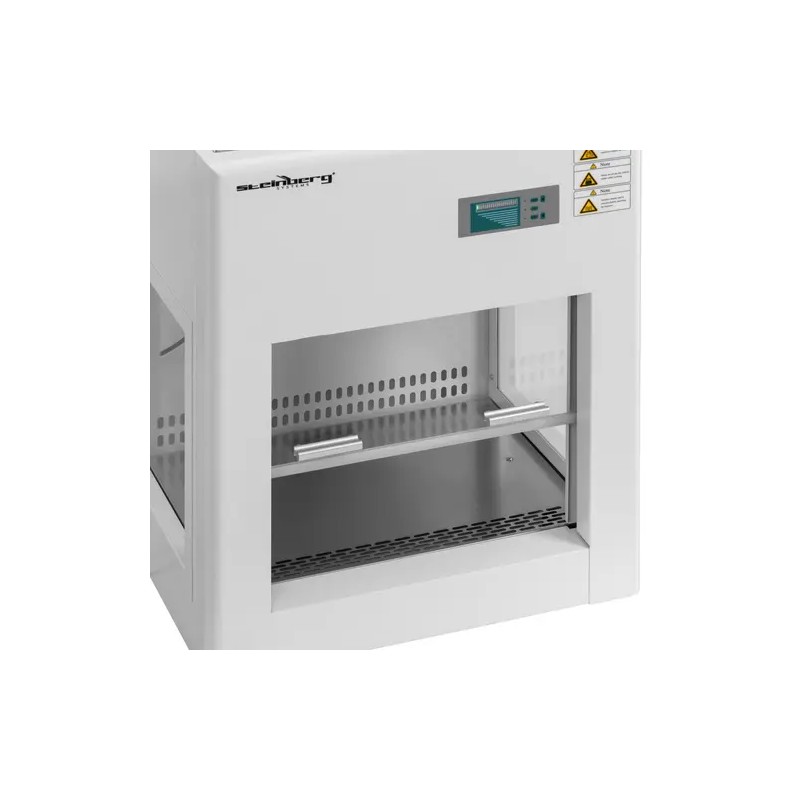 Laminar Flow -puhdistuskaappi, ilmavirta 0,2–0,6 m/s, UV-lamppu 8 W