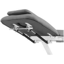 Sähköinen hierontapöytä 207 x 68 cm, korkeussäätö 53-92 cm, 200 kg, valkoinen/harmaa