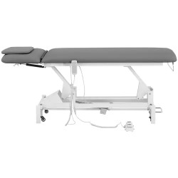 Sähköinen hierontapöytä 207 x 68 cm, korkeussäätö 53-92 cm, 200 kg, valkoinen/harmaa