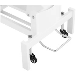Sähköinen hierontapöytä 207 x 68 cm, korkeussäätö 53-92 cm, 200 kg, valkoinen/harmaa