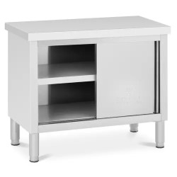 Royal Catering RCAT 100 50 WT ruostumattomasta teräksestä valmistettu työpöytäkaappi 100 x 50 cm