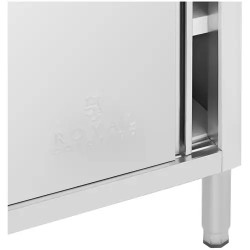 Royal Catering RCAT-100/50-WT ruostumattomasta teräksestä valmistettu työpöytäkaappi 100 x 50 cm