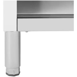 Royal Catering RCAT-100/50-WT ruostumattomasta teräksestä valmistettu työpöytäkaappi 100 x 50 cm