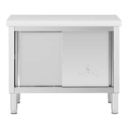Royal Catering RCAT-100/50-WT ruostumattomasta teräksestä valmistettu työpöytäkaappi 100 x 50 cm