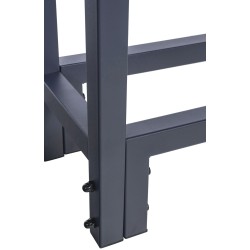 Teräksinen takkapuuteline suojapeitteellä - kestävä ja tilaa säästävä