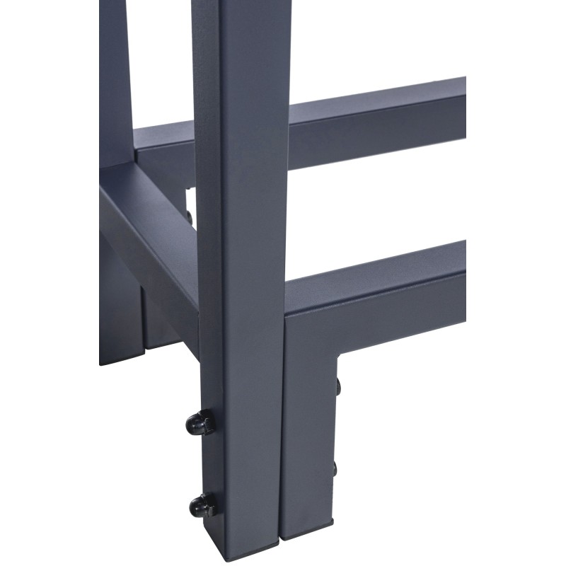 Teräksinen takkapuuteline suojapeitteellä - kestävä ja tilaa säästävä