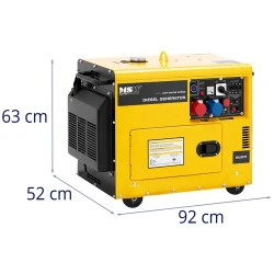 Diesel-hätävirranlähde 5100/6000 W 16 l 230/400 V AVR