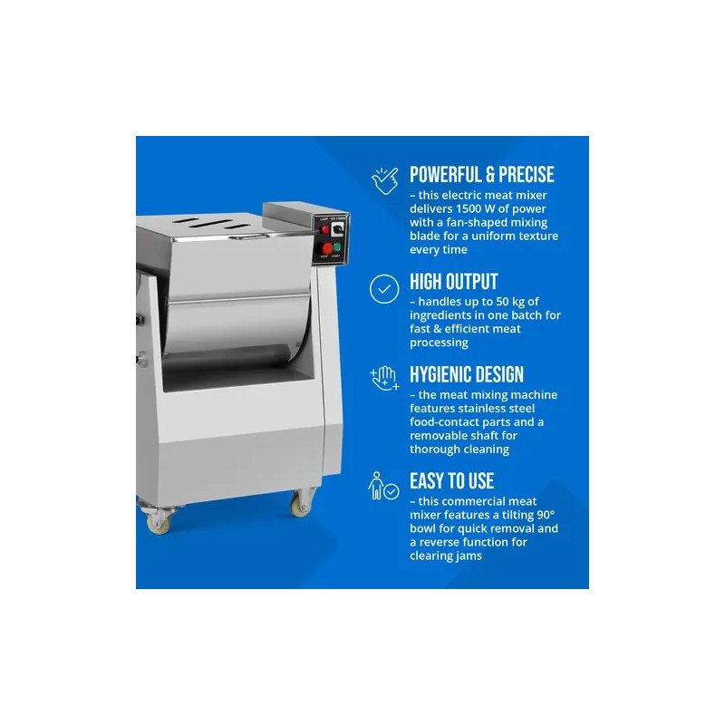 Lihasekoitin 1500 W 50 kg