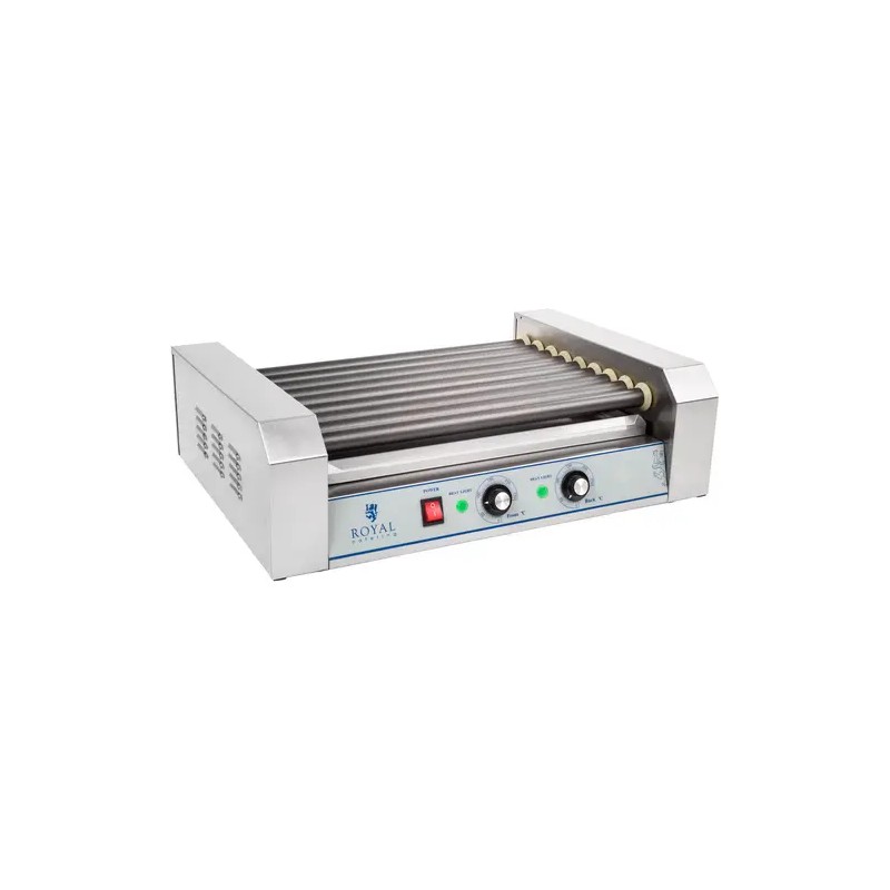 Royal Catering RCHG-9T Hot Dog -grilli 9 rullaa Teflon 14,10 kg