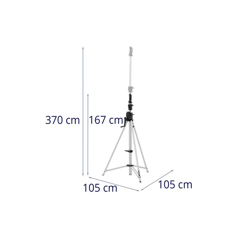 Singercon valojalusta 1,67–3,7 m, max 50 kg