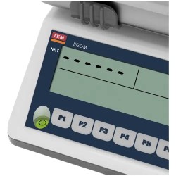 TEM015C-PZR-B1 hintalaskuvaaka 15 kg / 5 g Dual-LCD