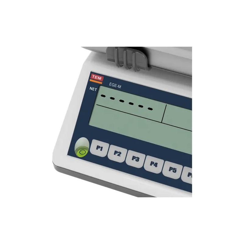 TEM015C-PZR-B1 hintalaskuvaaka 15 kg / 5 g Dual-LCD