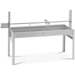Rotisserie grilli moottorilla 40 kg kapasiteetti vartaat 127 cm ruostumaton teräs
